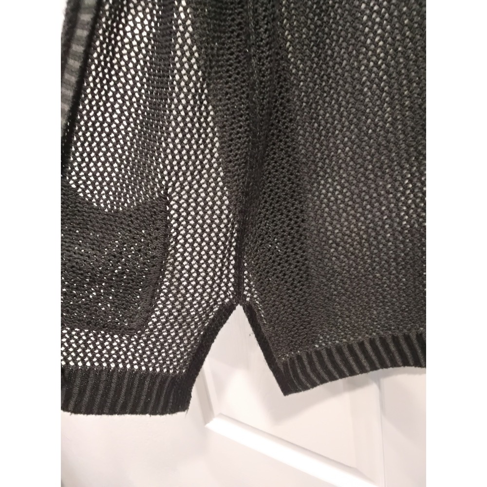 Mudd Womens Charcoal Gray Knit Open Front Cardigan Sweater L - Picture 4 of 8